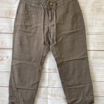 VERO MODA straight capri hlače lan-viskoza vel. 34/36-XS/S