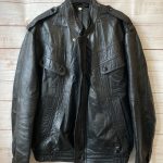 KOŽNA vintage bomber muška jakna - prava - prirodna koža vel.  - XL/XXL (56)