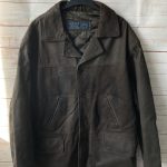 CASUAL CLUB Debenhams kožna topla jakna - prava prirodna brušena koža vel. XL/XXL